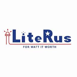 LITERUS FOR WATT IT WORTH trademark