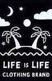 LIFE IS LIFE CLOTHING BRAND trademark