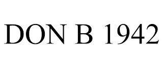 DON B 1942 trademark