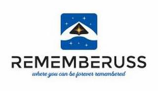 REMEMBERUSS WHERE YOU CAN BE FOREVER REMEMBERED trademark