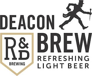 R&D BREWING DEACON BREW REFRESHING LIGHT BEER trademark