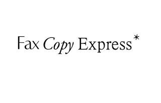 FAX COPY EXPRESS * trademark