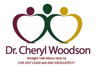 DR. CHERYL WOODSON STRAIGHT TALK ABOUT HOW TO LIVE OUT LOUD AND AGE EXCELLENTLY! trademark