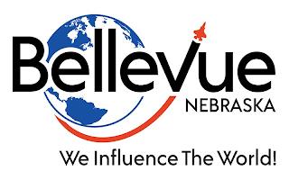 BELLEVUE NEBRASKA WE INFLUENCE THE WORLD! trademark