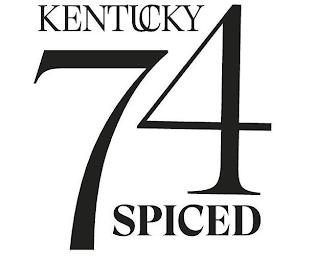 KENTUCKY 74 SPICED trademark