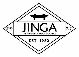 JINGA THE FRESHEST KOREAN TRADITION EST 19821982 trademark