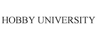 HOBBY UNIVERSITY trademark