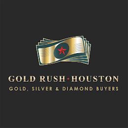 GOLD RUSH · HOUSTON GOLD, SILVER & DIAMOND BUYERS trademark