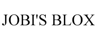 JOBI'S BLOX trademark