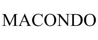 MACONDO trademark