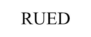 RUED trademark