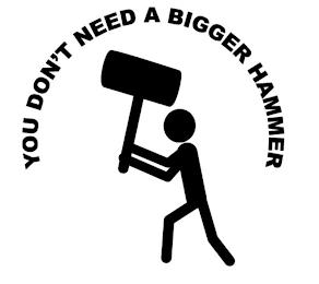 YOU DON'T NEED A BIGGER HAMMER trademark