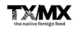 TX/MX THE NATIVE FOREIGN FOOD trademark