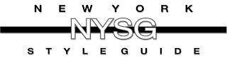 NEW YORK NYSG STYLE GUIDE trademark