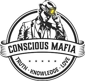 CONSCIOUS MAFIA TRUTH· KNOWLEDGE· LOVE trademark