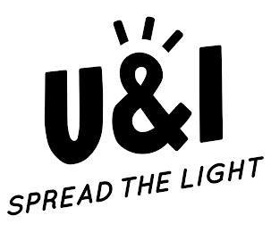 U&I SPREAD THE LIGHT trademark