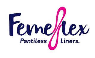 FEMEFLEX PANTILESS LINERS. trademark