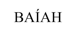 BAÍAH trademark