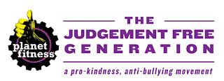 PLANET FITNESS THE JUDGEMENT FREE GENERATION A PRO-KINDNESS, ANTI-BULLYING MOVEMENT trademark