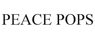 PEACE POPS trademark