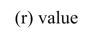 (R) VALUE trademark