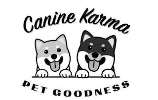 CANINE KARMA PET GOODNESS trademark