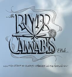 THE RIVER CANNABIS CLUB THE · GRASS · IS · ALWAYS · GREENER · ON · THE · HUDSON trademark