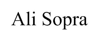 ALI SOPRA trademark