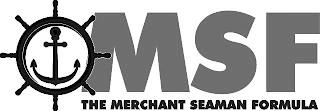 MSF THE MERCHANT SEAMAN FORMULA trademark