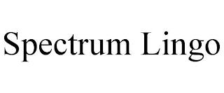 SPECTRUM LINGO trademark