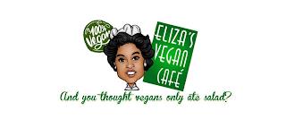 ELIZA'S VEGAN CAFE 100% VEGAN AND YOU THOUGHT VEGANS ONLY ATE SALAD? trademark