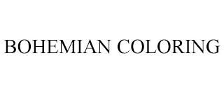 BOHEMIAN COLORING trademark