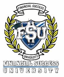 FINANCIAL SUCCESS UNIVERSITY FSU EST 2022 FINANCIAL SUCCESS UNIVERSITY trademark