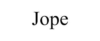 JOPE trademark