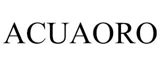 ACUAORO trademark