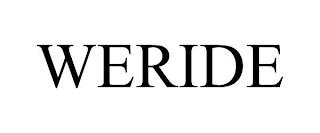 WERIDE trademark