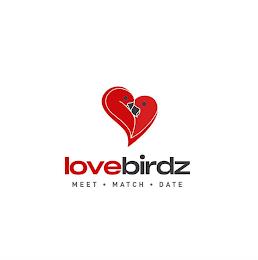 LOVEBIRDZ MEET · MATCH · DATE trademark