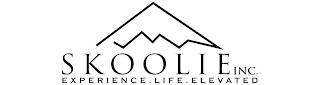 SKOOLIE INC. EXPERIENCE. LIFE. ELEVATED trademark