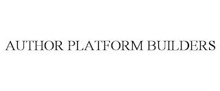 AUTHOR PLATFORM BUILDERS trademark