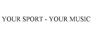 YOUR SPORT - YOUR MUSIC trademark