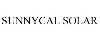 SUNNYCAL SOLAR trademark