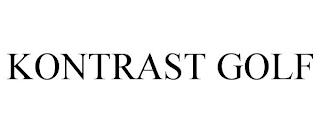 KONTRAST GOLF trademark