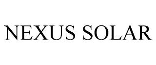 NEXUS SOLAR trademark