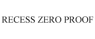 RECESS ZERO PROOF trademark