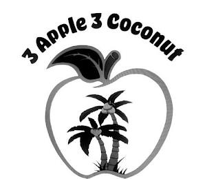 3 APPLE 3 COCONUTS trademark