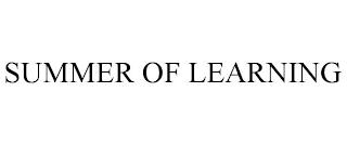 SUMMER OF LEARNING trademark