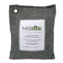 MOSONATURAL AIR PURIFYING BAG NATURALLY ELIMINATES ODORS FRAGRANCE FREE AND CHEMICAL FREE PLACE IN DIRECT SUNLIGHT ONCE A MONTH REUSE UP TO TWO YEARS WWW.MOSONATURAL.COM DATE OPENED _/_/_ trademark