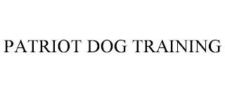 PATRIOT DOG TRAINING trademark