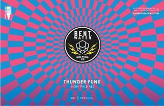 BREWERS ASSOCIATION CERTIFIED INDEPENDENT CRAFT BENT WATER BREWING CO. THUNDER FUNK INDIA PALE ALE 1 PINT 7.3% ALC/VOL BENT WATER BREWING CO. LYNN, MASSACHUSETTS BENTWATERBREWING.COM trademark