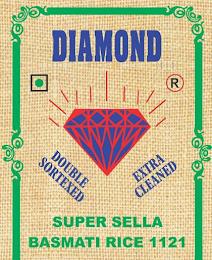 DIAMOND DOUBLE SORTEXED EXTRA CLEANED SUPER SELLA BASMATI RICE 1121 trademark